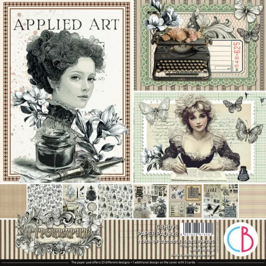 Typographic - 8x8 Paper Pad