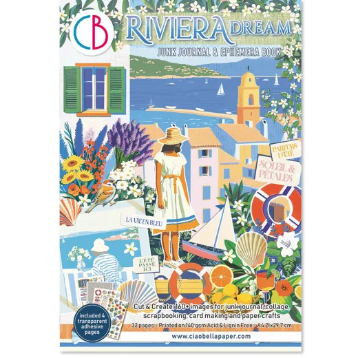 Riviera Dream - A4 Junk Journal Ephemera Book