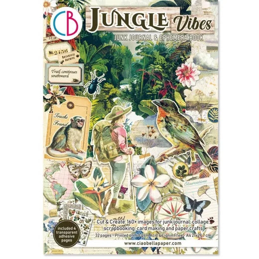 Jungle Vibes - A4 Junk Journal Ephemera Book
