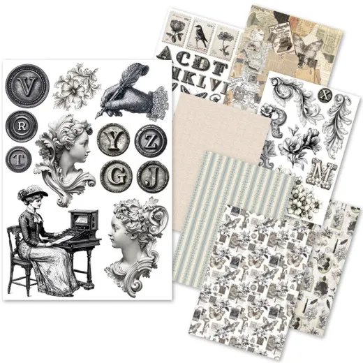 Typographic - A5 Rice Paper Mix