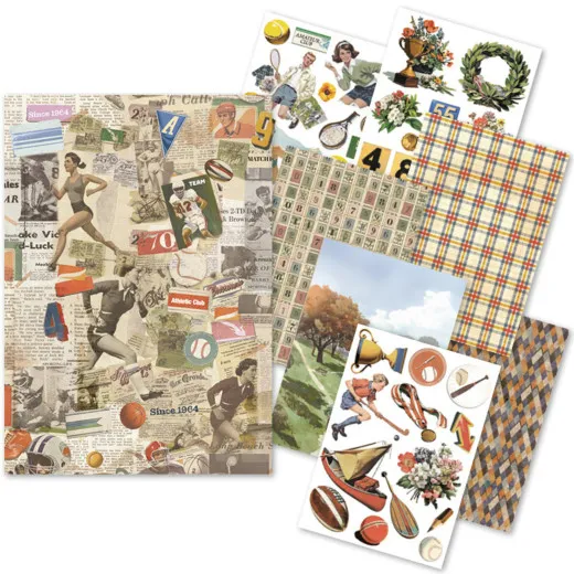 Sports Days - A5 Rice Paper Mix