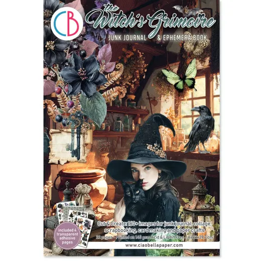 The Witch's Grimoire - A4 Junk Journal Ephemera Book