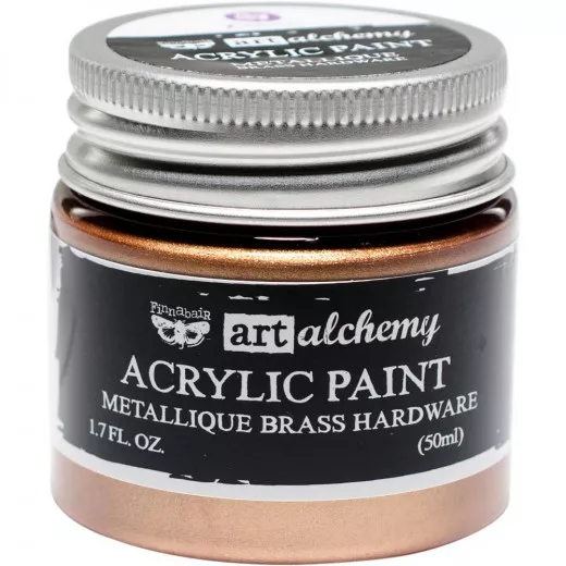 Art Alchemy Metallique Acrylic Paint - Brass Hardware