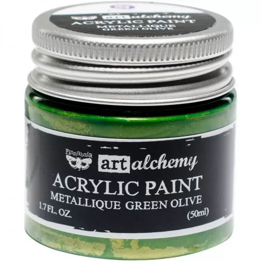 Art Alchemy Metallique Acrylic Paint - Green Olive