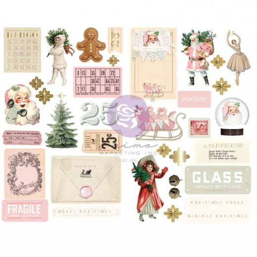 Chipboard Sticker - Christmas Market