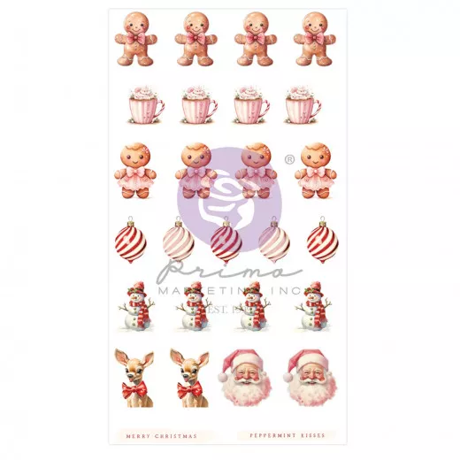 Puffy Stickers - 25 & Peppermint