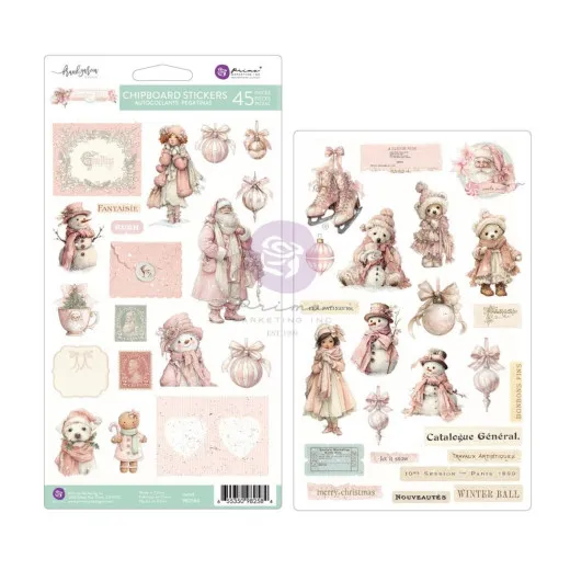 Chipboard Stickers - Christmas Blush by Frank Garcia