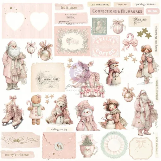 Christmas Blush by Frank Garcia - Ephemera - Frosty Memories