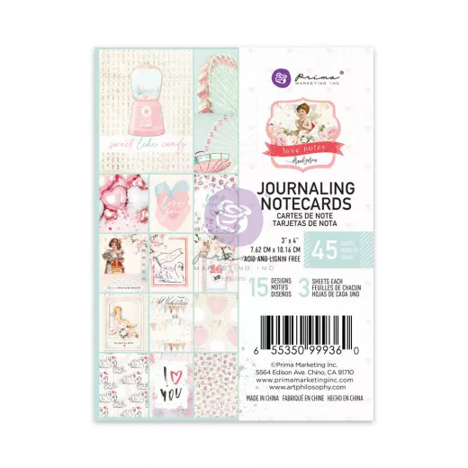 Love Notes Journaling Cards 3x4