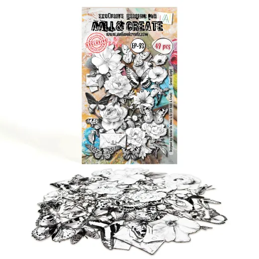 Ephemera Die-Cuts Nr. 93 - Pollen Drift - Gravel Script