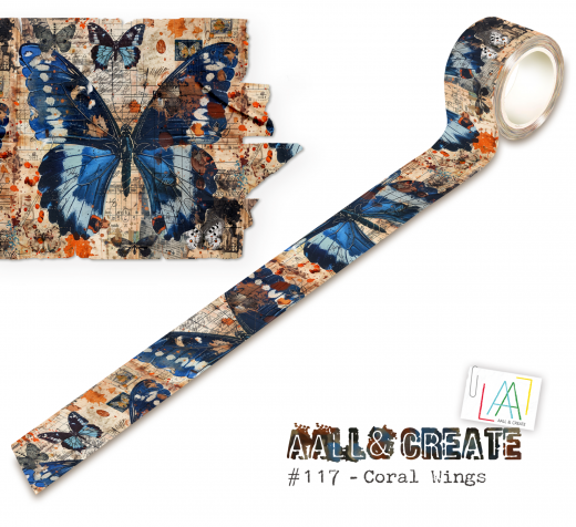 Washi Tape - Coral Wings