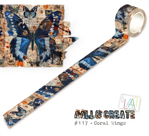 Washi Tape - Coral Wings