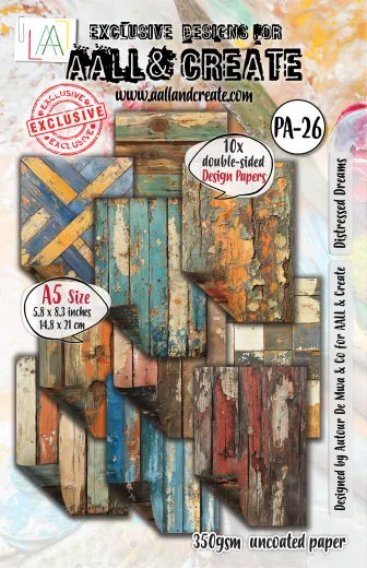 Design Paper Nr. 26 - A5 - Timber Tints - Distressed Dreams