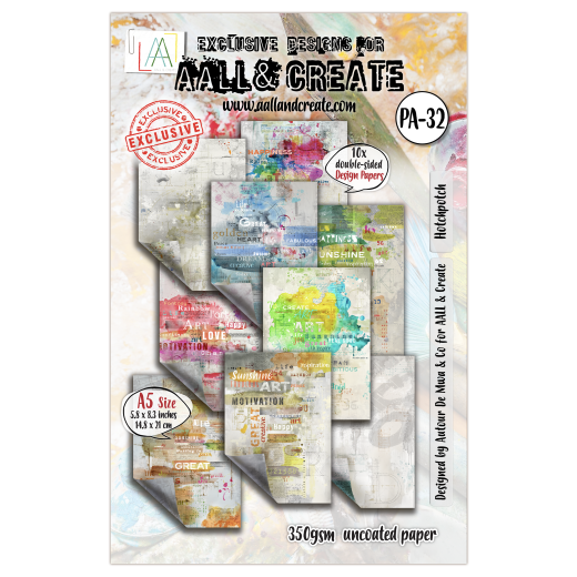 A5 Design Paper Nr. 32 - Artful Impressions - Hotchpotch