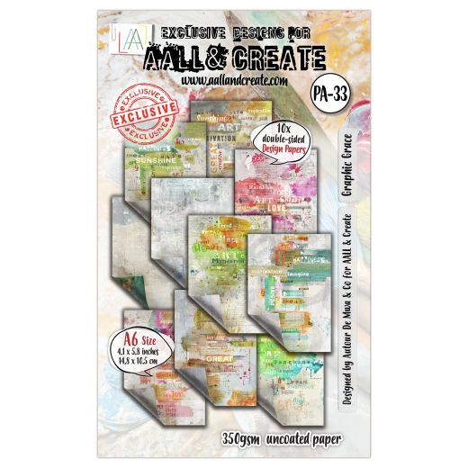 A6 Design Paper Nr. 33 - Artful Impressions - Graphic Grace
