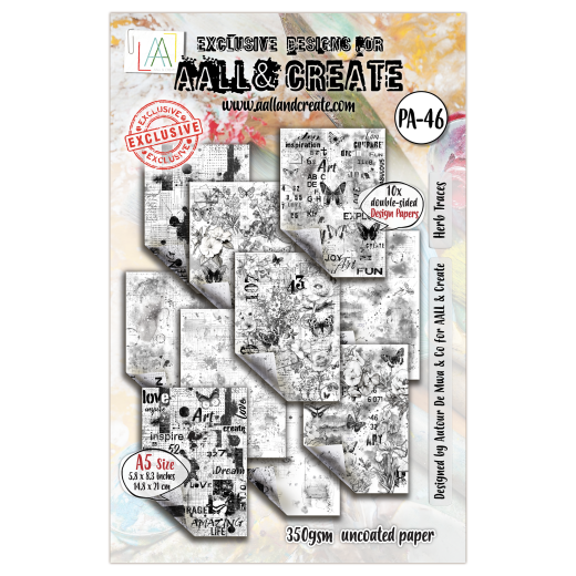 AALL & Create - A5 Paper Pack - Inkblot Meadow - Herb Traces