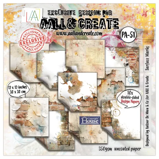 AALL & Create - 12x12 Paper Pack - Surface Marks