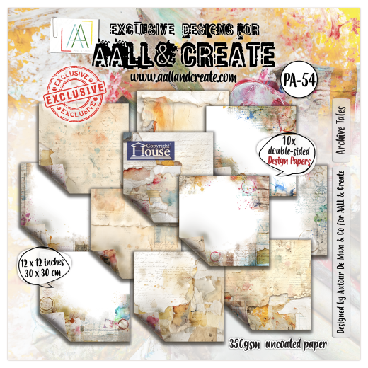 AALL & Create - 12x12 Paper Pack - Archive Tales