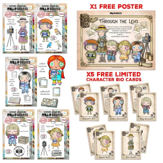Aall & Create Clear Stamps Bundle - Through the Lens by by Janet Klein