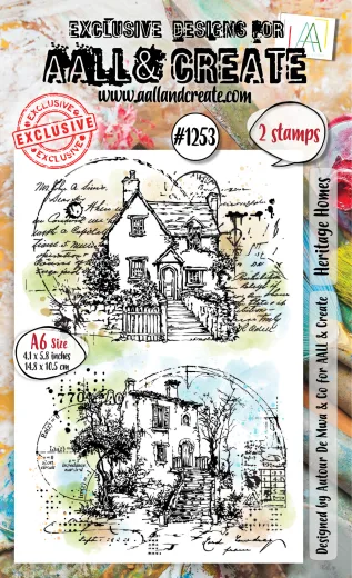 Clear Stamps Nr. 1253 - Whimsy Dwellings - Heritage Homes