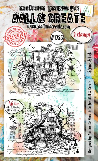 Clear Stamps Nr. 1255 - Whimsy Dwellings - Stone & Ink