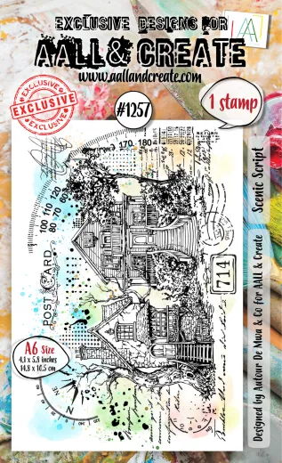 Clear Stamps Nr. 1257 - Whimsy Dwellings - Scenic Script