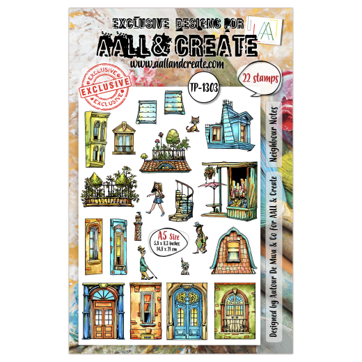 Clear Stamps Nr. 1303 - AALLtropolis - Neighbour Notes