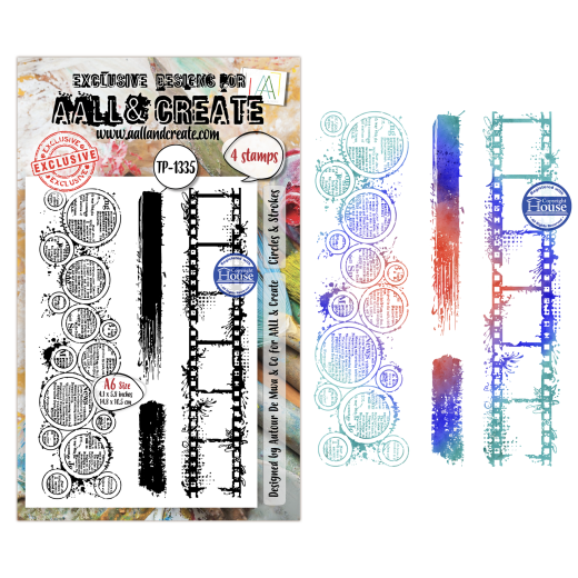 Clear Stamps Nr. 1335 - Through the Lens - Circles & Strokes by Autour de Mwa & Co