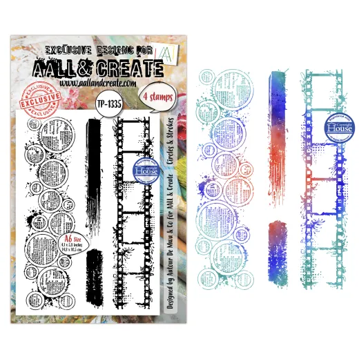 Clear Stamps Nr. 1335 - Through the Lens - Circles & Strokes by Autour de Mwa & Co