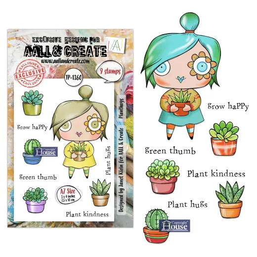 Clear Stamps Nr. 1360 - Petals & Ink - Plant Hugs