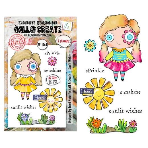 Clear Stamps Nr. 1364 - Petals & Ink - Sunlit Wishes
