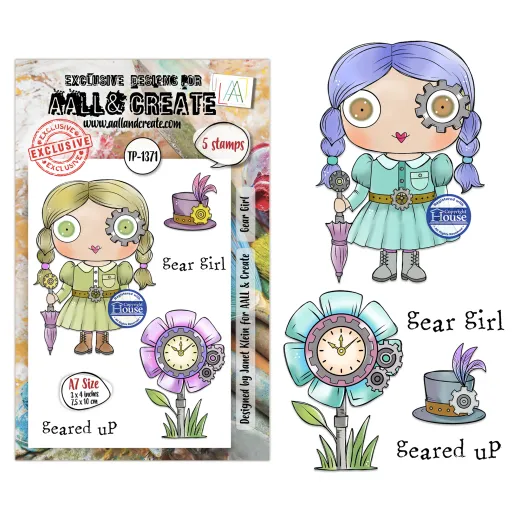 Clear Stamps Nr. 1371 - Steam & Wonder - Gear Girl by Janet Klein