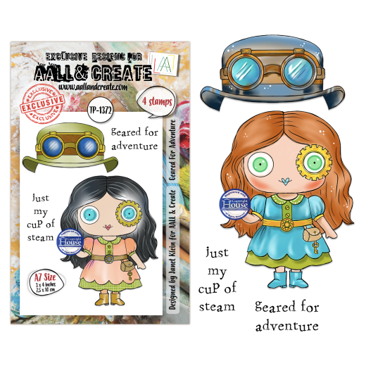 Clear Stamps Nr. 1372 - Steam & Wonder - Geared For Adventure by Janet Klein