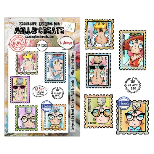 Clear Stamps Nr. 1378 - Post & Ink - Miss Dee First Class by Janet Klein