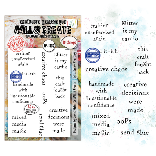 Clear Stamps Nr. 1382 - Dee Infiltered - Miss Dee on Crafting by Janet Klein