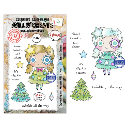 Clear Stamps Nr. 1393 - Season Of Sparkle - Sparkle Season by Janet Klein