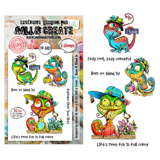 Clear Stamps Nr. 1412 - Pun & Paws - Born To Blend In