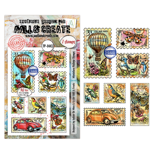 Clear Stamps Nr. 1443 - Dispatch Transit - Miniature Postage Stamps by Autour De Mwa & Co