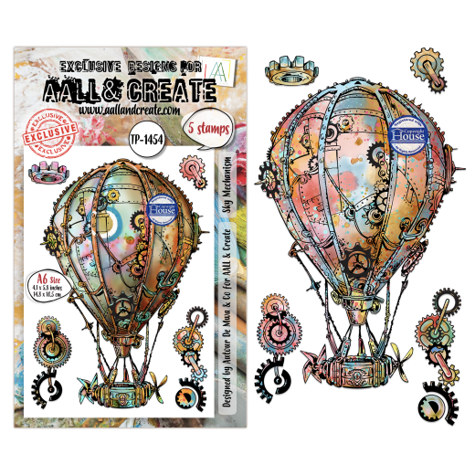 Clear Stamps Nr. 1454 - Gearlight Core - Sky Mechanism by Autour De Mwa & Co