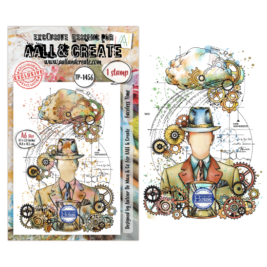 Clear Stamps Nr. 1456 - Gearlight Core - Faceless Time by Autour De Mwa & Co