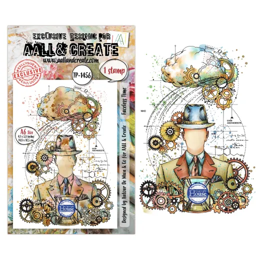 Clear Stamps Nr. 1456 - Gearlight Core - Faceless Time by Autour De Mwa & Co