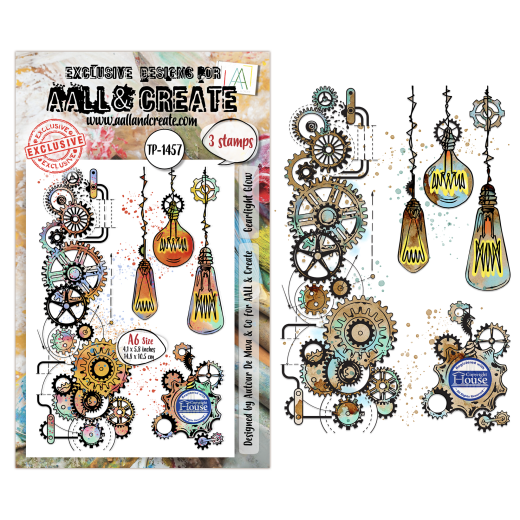 Clear Stamps Nr. 1457 - Gearlight Core - Gearlight Glow by Autour De Mwa & Co