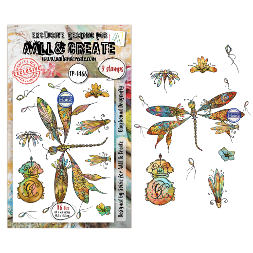 Clear Stamps Nr. 1466 - Aether Dragonfly - Glassbound Dragonfly by Soizic