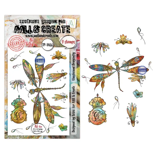 Clear Stamps Nr. 1466 - Aether Dragonfly - Glassbound Dragonfly by Soizic