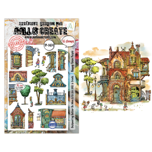 Clear Stamps Nr. 1474 - Dreamtropolis - Happy Town People by Autour De Mwa & Co