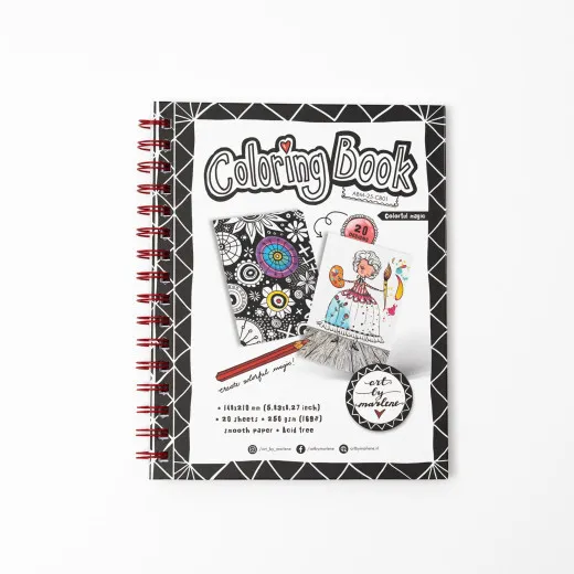 StudioLight - Art by Marlene - A5 Coloring Book - Colorful Magic