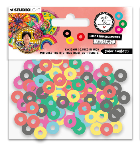 Art by Marlene - Color Confetti Hole-Reinforcements