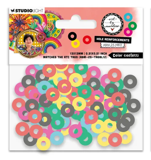 Art by Marlene - Color Confetti Hole-Reinforcements