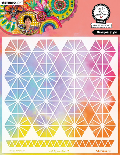 Art By Marlene - Mask / Stencil - Hexagon Style