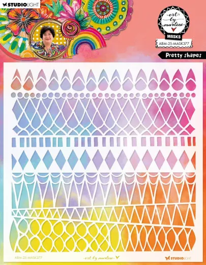 Art By Marlene - Mask / Stencil - Pretty Shapes